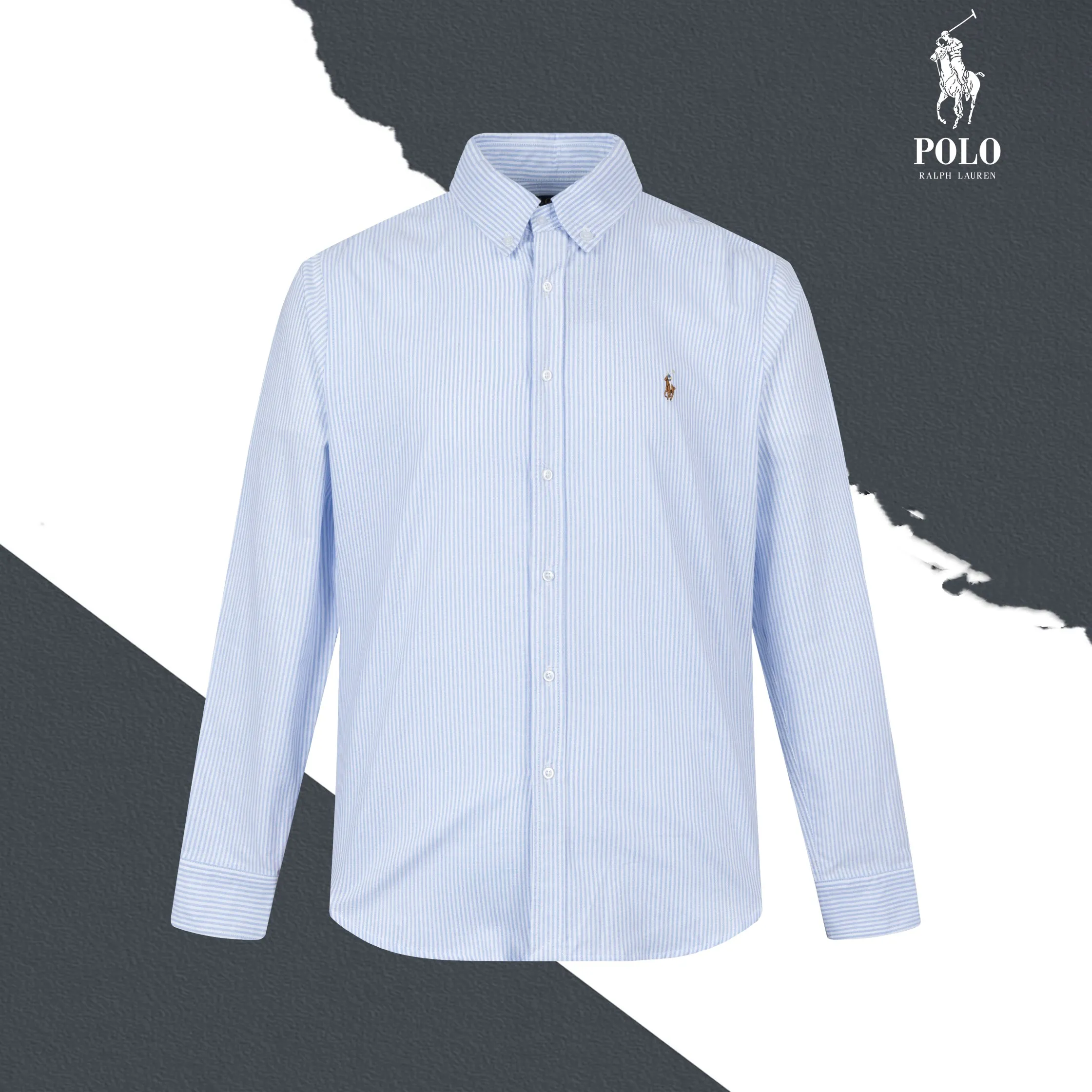 P230 model number SL294 Ralph Laure small label color block embroidered shirt. Same style for men and women. The details of the official website are the same. Full set of packaging. Complete three labels. Moisture-proof paper. Different market currency. Compare at will. The fabric adopts custom-dyed and ultra-high washed tie-dye process. Complex workmanship. Non-original pure cotton Oxford fabric material. Garment washed. Skin-friendly and comfortable. Classic and versatile. Suitable for business and leisure. Collar buttons. Different currencies. All fabric accessories are original. Precise and high-quality jacquard craftsmanship makes the fabrics integrated into one body. The upper body is soft and comfortable, extremely delicate, and the hand feels solid, smooth and soft. The fabric has the characteristics of being wrinkle-free and has an invincible hand feel. Perfect details. Size: S-XL